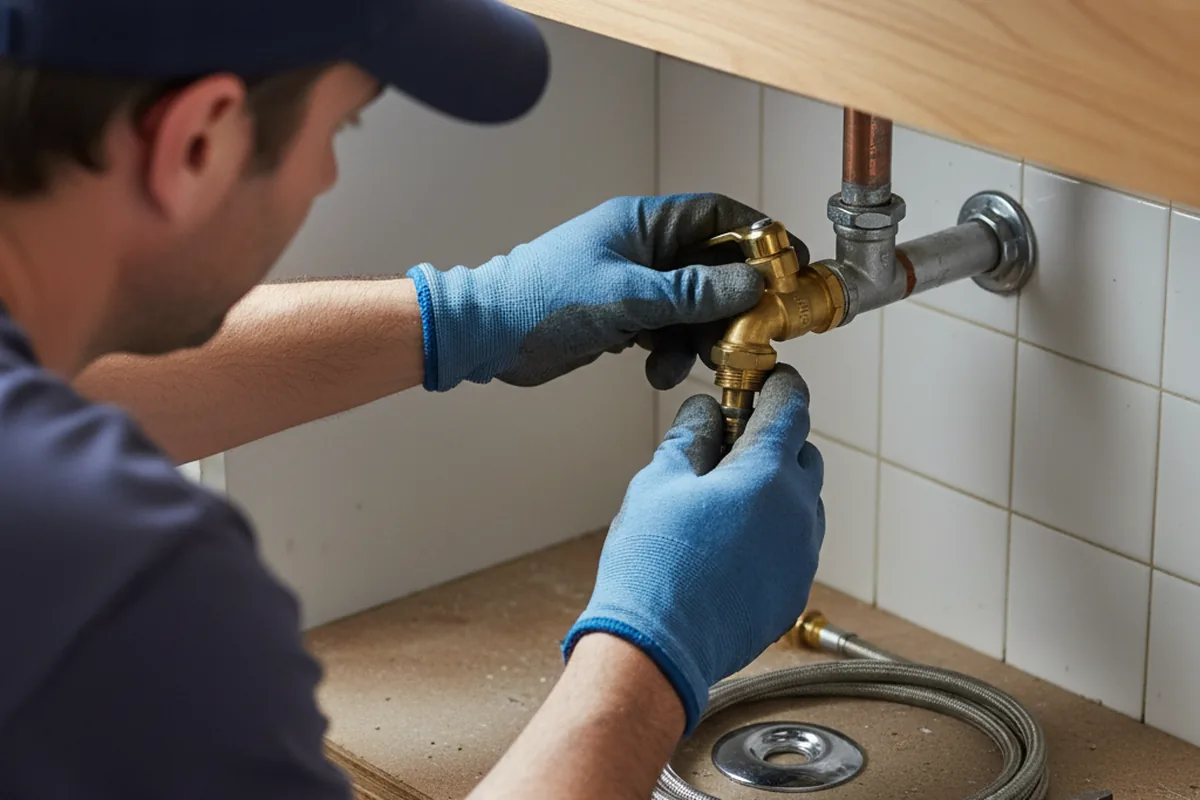 Shutoff valve and fitting work during Repiping in Toronto